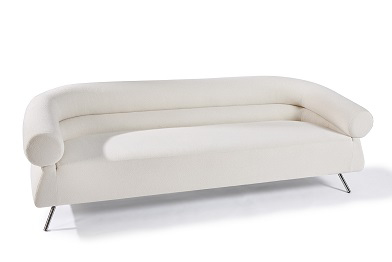 TOOTSIE SOFA WITH STAINLESS STEEL LEGS